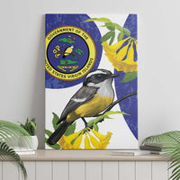 US Virgin Islands Canvas Wall Art Bananaquit Bird Mix Ginger Thomas Flower - Wonder Print Shop