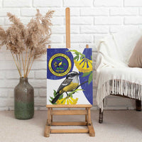 US Virgin Islands Canvas Wall Art Bananaquit Bird Mix Ginger Thomas Flower - Wonder Print Shop