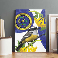 US Virgin Islands Canvas Wall Art Bananaquit Bird Mix Ginger Thomas Flower - Wonder Print Shop