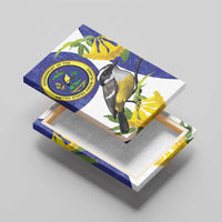 US Virgin Islands Canvas Wall Art Bananaquit Bird Mix Ginger Thomas Flower - Wonder Print Shop
