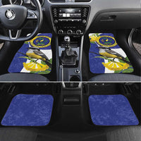 US Virgin Islands Car Mats Bananaquit Bird Mix Ginger Thomas Flower - Wonder Print Shop