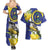 US Virgin Islands Couples Matching Summer Maxi Dress and Hawaiian Shirt Bananaquit Bird Mix Ginger Thomas Flower