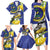 US Virgin Islands Family Matching Long Sleeve Bodycon Dress and Hawaiian Shirt Bananaquit Bird Mix Ginger Thomas Flower - Wonder Print Shop