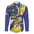 US Virgin Islands Family Matching Mermaid Dress and Hawaiian Shirt Bananaquit Bird Mix Ginger Thomas Flower - Wonder Print Shop