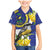 US Virgin Islands Family Matching Mermaid Dress and Hawaiian Shirt Bananaquit Bird Mix Ginger Thomas Flower - Wonder Print Shop