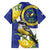 US Virgin Islands Family Matching Off The Shoulder Long Sleeve Dress and Hawaiian Shirt Bananaquit Bird Mix Ginger Thomas Flower