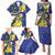 US Virgin Islands Family Matching Puletasi and Hawaiian Shirt Bananaquit Bird Mix Ginger Thomas Flower
