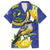 US Virgin Islands Family Matching Summer Maxi Dress and Hawaiian Shirt Bananaquit Bird Mix Ginger Thomas Flower - Wonder Print Shop
