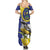US Virgin Islands Family Matching Summer Maxi Dress and Hawaiian Shirt Bananaquit Bird Mix Ginger Thomas Flower - Wonder Print Shop