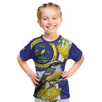 US Virgin Islands Kid T Shirt Bananaquit Bird Mix Ginger Thomas Flower - Wonder Print Shop