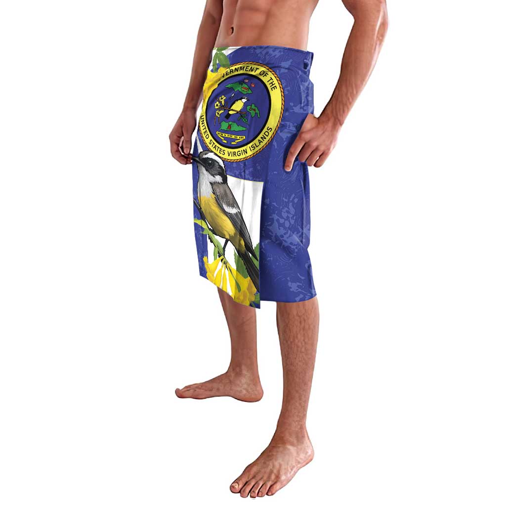 US Virgin Islands Lavalava Bananaquit Bird Mix Ginger Thomas Flower - Wonder Print Shop