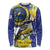 US Virgin Islands Long Sleeve Shirt Bananaquit Bird Mix Ginger Thomas Flower - Wonder Print Shop