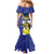 US Virgin Islands Mermaid Dress Bananaquit Bird Mix Ginger Thomas Flower - Wonder Print Shop