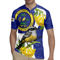 US Virgin Islands Rugby Jersey Bananaquit Bird Mix Ginger Thomas Flower - Wonder Print Shop