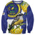 US Virgin Islands Sweatshirt Bananaquit Bird Mix Ginger Thomas Flower - Wonder Print Shop