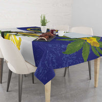 US Virgin Islands Tablecloth Bananaquit Bird Mix Ginger Thomas Flower - Wonder Print Shop