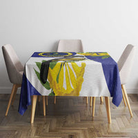 US Virgin Islands Tablecloth Bananaquit Bird Mix Ginger Thomas Flower - Wonder Print Shop