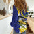 US Virgin Islands Women Casual Shirt Bananaquit Bird Mix Ginger Thomas Flower - Wonder Print Shop
