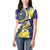 US Virgin Islands Women Polo Shirt Bananaquit Bird Mix Ginger Thomas Flower - Wonder Print Shop