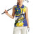 US Virgin Islands Women Sleeveless Polo Shirt Bananaquit Bird Mix Ginger Thomas Flower - Wonder Print Shop