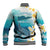 US Virgin Islands St Croix Baseball Jacket Twin City Leatherback With Plumeria - Wonder Print Shop