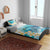 US Virgin Islands St Croix Bedding Set Twin City Leatherback With Plumeria - Wonder Print Shop