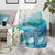 US Virgin Islands St Croix Blanket Twin City Leatherback With Plumeria