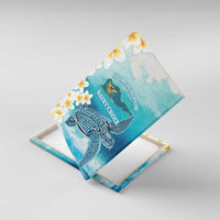 US Virgin Islands St Croix Canvas Wall Art Twin City Leatherback With Plumeria - Wonder Print Shop