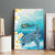 US Virgin Islands St Croix Canvas Wall Art Twin City Leatherback With Plumeria - Wonder Print Shop