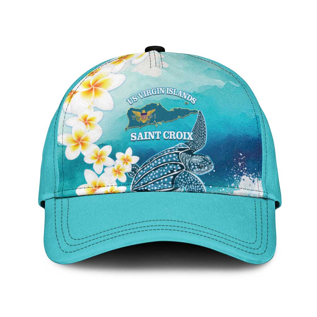 US Virgin Islands St Croix Classic Cap Twin City Leatherback With Plumeria - Wonder Print Shop