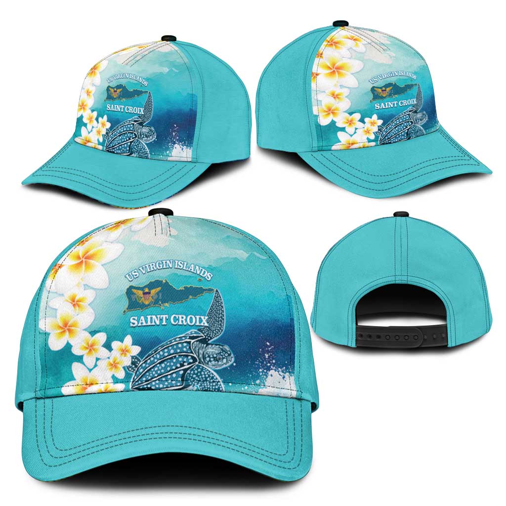 US Virgin Islands St Croix Classic Cap Twin City Leatherback With Plumeria - Wonder Print Shop