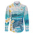 US Virgin Islands St Croix Family Matching Long Sleeve Bodycon Dress and Hawaiian Shirt Twin City Leatherback With Plumeria - Wonder Print Shop