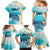 US Virgin Islands St Croix Family Matching Mermaid Dress and Hawaiian Shirt Twin City Leatherback With Plumeria - Wonder Print Shop