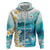 US Virgin Islands St Croix Hoodie Twin City Leatherback With Plumeria - Wonder Print Shop