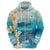 US Virgin Islands St Croix Hoodie Twin City Leatherback With Plumeria - Wonder Print Shop