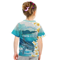 US Virgin Islands St Croix Kid T Shirt Twin City Leatherback With Plumeria - Wonder Print Shop