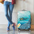 US Virgin Islands St Croix Luggage Cover Twin City Leatherback With Plumeria - Wonder Print Shop