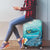 US Virgin Islands St Croix Luggage Cover Twin City Leatherback With Plumeria - Wonder Print Shop