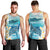US Virgin Islands St Croix Men Tank Top Twin City Leatherback With Plumeria - Wonder Print Shop