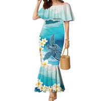 US Virgin Islands St Croix Mermaid Dress Twin City Leatherback With Plumeria - Wonder Print Shop