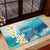US Virgin Islands St Croix Rubber Doormat Twin City Leatherback With Plumeria - Wonder Print Shop