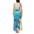 US Virgin Islands St Croix Tank Maxi Dress Twin City Leatherback With Plumeria - Wonder Print Shop
