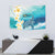 US Virgin Islands St Croix Tapestry Twin City Leatherback With Plumeria - Wonder Print Shop