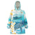 US Virgin Islands St Croix Wearable Blanket Hoodie Twin City Leatherback With Plumeria - Wonder Print Shop