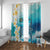 US Virgin Islands St Croix Window Curtain Twin City Leatherback With Plumeria - Wonder Print Shop