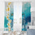 US Virgin Islands St Croix Window Curtain Twin City Leatherback With Plumeria - Wonder Print Shop