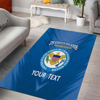Custom US Virgin Islands Soccer Area Rug Go Dashing Eagles Sporty Style - Wonder Print Shop