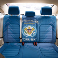 Custom US Virgin Islands Soccer Back Car Seat Cover Go Dashing Eagles Sporty Style - Wonder Print Shop