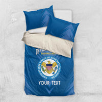 Custom US Virgin Islands Soccer Bedding Set Go Dashing Eagles Sporty Style - Wonder Print Shop