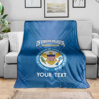 Custom US Virgin Islands Soccer Blanket Go Dashing Eagles Sporty Style
